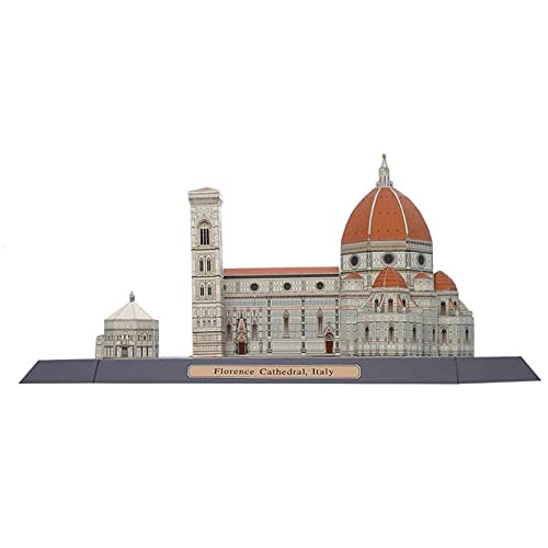 CYC DIY Catedral de Florencia, Italia Modelo de Papel Artesanal Edificio arquitectónico 3D Juguetes educativos de Bricolaje Juego de Rompecabezas Hecho a Mano para Adultos