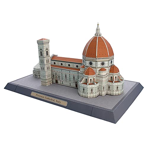 CYC DIY Catedral de Florencia, Italia Modelo de Papel Artesanal Edificio arquitectónico 3D Juguetes educativos de Bricolaje Juego de Rompecabezas Hecho a Mano para Adultos