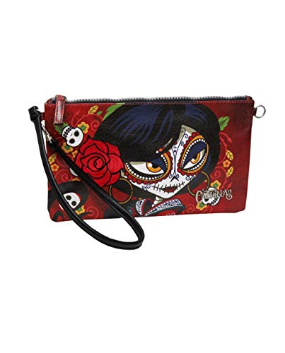 CYP BRANDS- Bolso DE Mano CATRINAS - Rosabell, Multicolor (BM-22-CT)