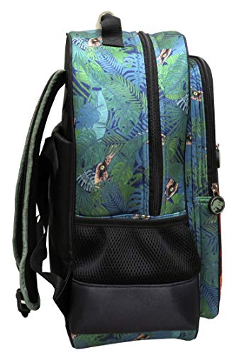 CYP BRANDS Jurassic World MC-32-JW Mochila Adaptable a Trolley, Verde