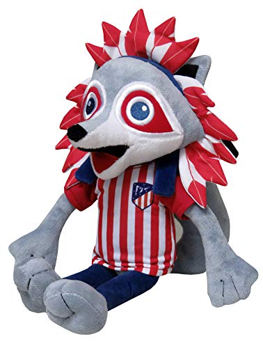 CYP BRANDS-National Soccer Club Peluche 35 cm Indi Atlético de Madrid, color rojiblanco, (M-01-ATL)