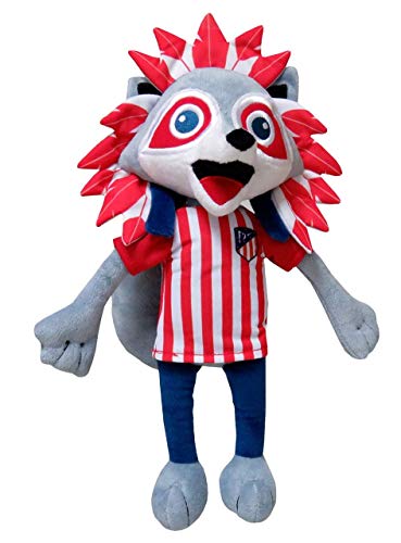 CYP BRANDS-National Soccer Club Peluche 35 cm Indi Atlético de Madrid, color rojiblanco, (M-01-ATL)