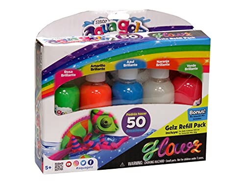 CYP- Colores con Brillo Refill Aqua Gelz Accesorios, Multicolor (1)