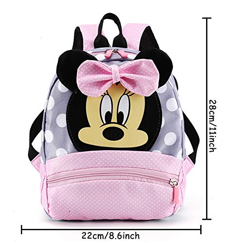 CYSJ Mochilas Escolares, Mochila 3D Minnie Mickey Mouse, Mochila Escolar para Niños, Mochila de Gran Capacidad,Mochila de Viaje para Deportes al Aire Libre, Regalo de Cumpleaños para Niños