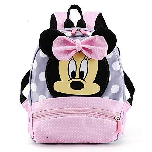 CYSJ Mochilas Escolares, Mochila 3D Minnie Mickey Mouse, Mochila Escolar para Niños, Mochila de Gran Capacidad,Mochila de Viaje para Deportes al Aire Libre, Regalo de Cumpleaños para Niños