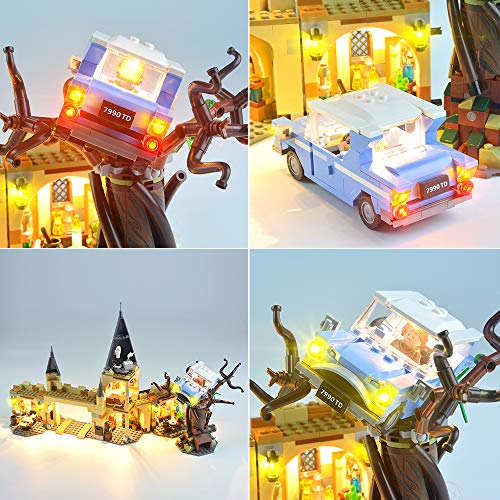 CZA LED Light Kit de Harry Potter y la cámara Secreta de Hogwarts Sauce Boxeador Compatible con 75953 Harri película de Bloques de creación de Modelos (no Incluye el Modelo)