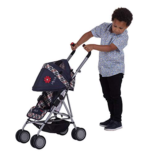 Daisy Chain Silla de Paseo para muñecas Zipp MAX - Recomendado para niños de 4 a 9 años. (Classic Check)