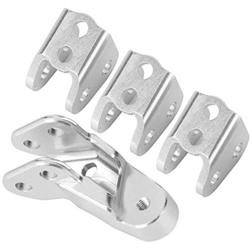 DAUERHAFT Link Mount Set Aleación de Aluminio Accesorios de actualización Atractivo Link Mount para Redcat Scout II Gen8 RC Car con Estilo (Silver)