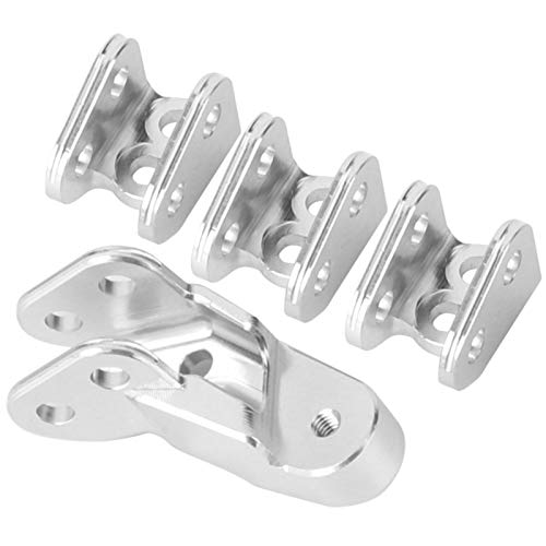 DAUERHAFT Link Mount Set Aleación de Aluminio Accesorios de actualización Atractivo Link Mount para Redcat Scout II Gen8 RC Car con Estilo (Silver)