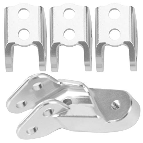 DAUERHAFT Link Mount Set Aleación de Aluminio Accesorios de actualización Atractivo Link Mount para Redcat Scout II Gen8 RC Car con Estilo (Silver)