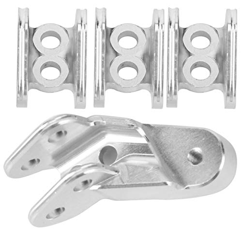 DAUERHAFT Link Mount Set Aleación de Aluminio Accesorios de actualización Atractivo Link Mount para Redcat Scout II Gen8 RC Car con Estilo (Silver)