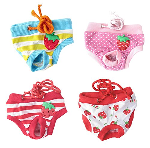 Da.Wa 1 unids Colorido Mascota Femenina Perro Algodón Sanitario Fisiológico Menstrual Bragas Ropa Interior Perro Pañal Higiene Pantalón