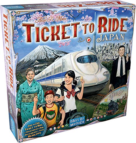 Days of Wonder-¡Aventureros al Tren Italia & Japón-Varios Idiomas-ES/NL/EN/DE/SE/NO/DK/PT/FI/JP (DOW720132) , color/modelo surtido