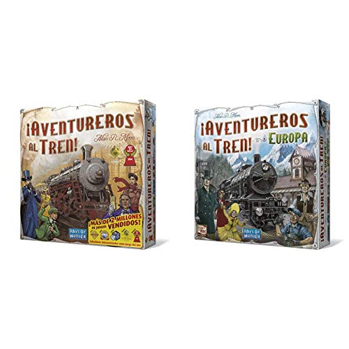 Days of Wonder Aventureros Español Sube al Tren de la Aventura, Multicolor, Talla única (DW7281) + Aventureros Al Tren, Juego de Mesa (Lfcabi127)