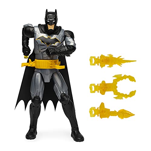 DC Comics 6055159 Cinturón de Utilidad de Cambio rápido de 12 Pulgadas Batman Deluxe Figura de acción con Luces y Sonidos (los Estilos y Colores Pueden Variar)