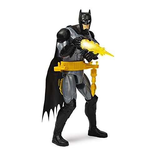 DC Comics 6055159 Cinturón de Utilidad de Cambio rápido de 12 Pulgadas Batman Deluxe Figura de acción con Luces y Sonidos (los Estilos y Colores Pueden Variar)