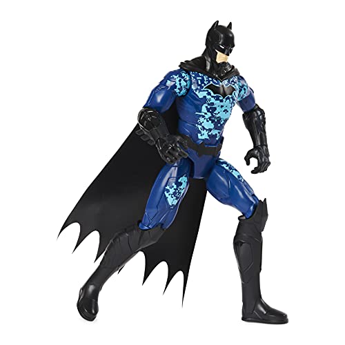 dc comics Inch Tactical Action (Blue Suit), for Kids Aged 3 and up Batman 12" Bat-Tech Figura de acción táctica (Traje Azul), para niños de 3 años en adelante, Color (Spin Master 6060343)