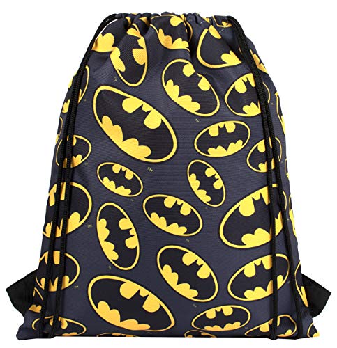 DC Comics - Sakky Kids Batman bolsa con cordón - Bolsa escolar para niños - Regalo oficial para niños