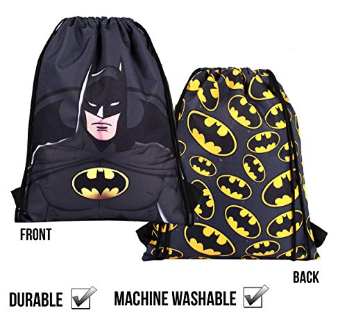 DC Comics - Sakky Kids Batman bolsa con cordón - Bolsa escolar para niños - Regalo oficial para niños