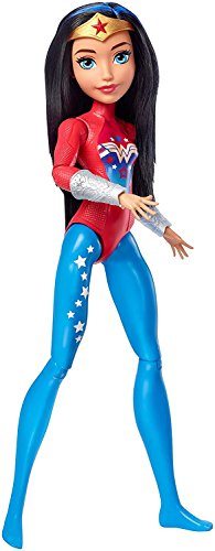 DC Superhero Girls - Muñeca Superheroína Wonder Woman De Entrenamiento, Multicolor (Mattel FJG63)