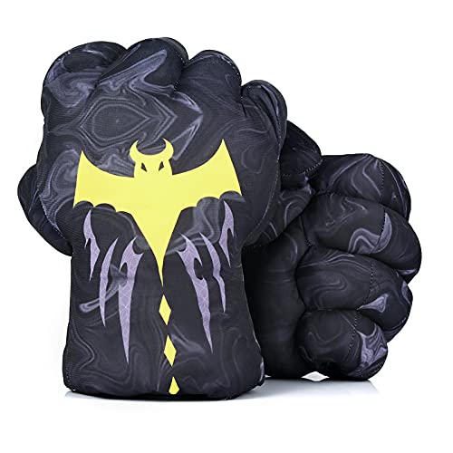 DDGOJUME Big Hulk Smash Hands, 1 par de Guantes de Boxeo Suaves de Hulk, Disfraz de Felpa de puño para niños y Adultos (Grey)