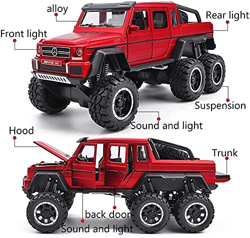 DDTETDY Monster Trucks High Speed ​​Die-Cast Buggy Functions Coches De Juguete Coleccionables Off-Road Car Puertas Que Se Abren con Música Interior Detallado Niños Niñas Vacaciones Cumpleaños GIF