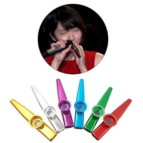 DDyna Color Yun Mini Instrumento Musical Kazoo para Guitarra Ukelele Gran Regalo para Amantes de la música ?Plata?