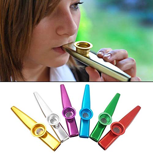 DDyna Color Yun Mini Instrumento Musical Kazoo para Guitarra Ukelele Gran Regalo para Amantes de la música ?Plata?