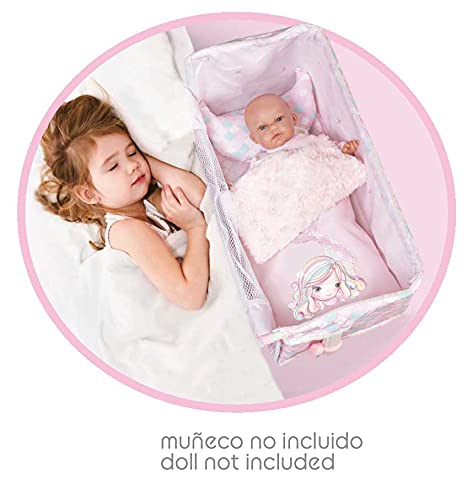 DE CUEVAS TOYS- Cuna Regulable Duerme Conmigo, Multicolor (1)