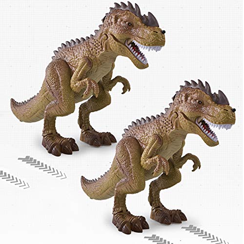 deAO Dinosaurio Robot Inteligente y Pistola de Bengala Conjunto de Juguete Cazador de Bestias T-Rex con Luces, Sonidos y Efecto de Humo Juguete Interactivo Multifuncional