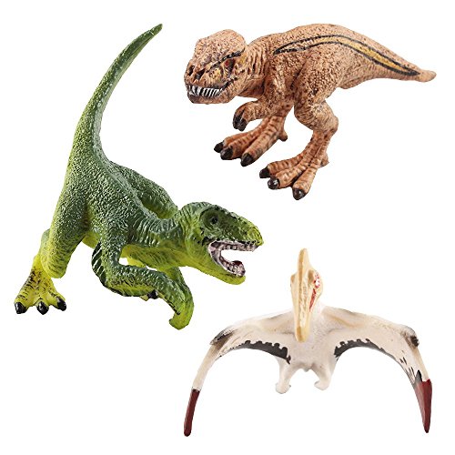 deAO Dinosaurios de Juguete - Figuras Prehistóricas Realistas SET (Mini Set (x8))