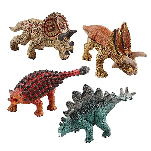 deAO Dinosaurios de Juguete - Figuras Prehistóricas Realistas SET (Mini Set (x8))