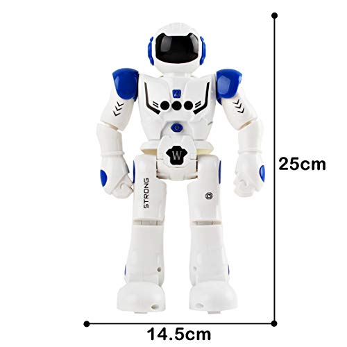 deAO RC Robot Programable, Inteligente e Interactivo con Sensor de Movimiento Acciones y Efectos Múltiples, Luz y Sonido