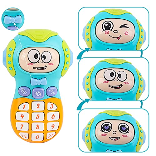 deAO Telefono Movil, Volante y Llavero de Juguete con Efectos de Luz y Sonido Musical para Niños y Niñas Juego Infantil para el Desarrollo de la Motricidad Fina y los Sentidos