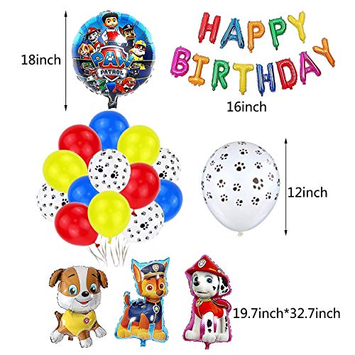 Decoración Cumpleaños Patrulla Canina Globos Patrulla Canina Pancarta Cumpleaños Patrulla Canina Balloons Dog Patrulla Canina