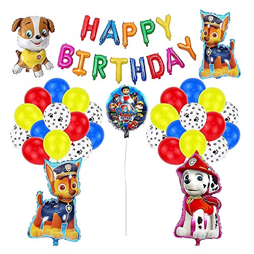 Decoración Cumpleaños Patrulla Canina Globos Patrulla Canina Pancarta Cumpleaños Patrulla Canina Balloons Dog Patrulla Canina