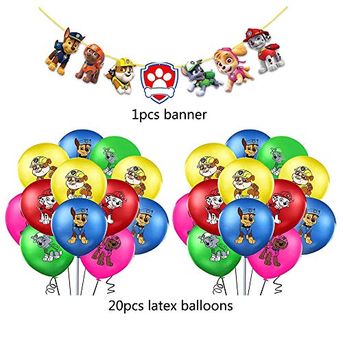 Decoración Cumpleaños Patrulla Canina Globos Patrulla Canina Pancarta Cumpleaños Patrulla Canina Balloons Patrulla Canina Balloons