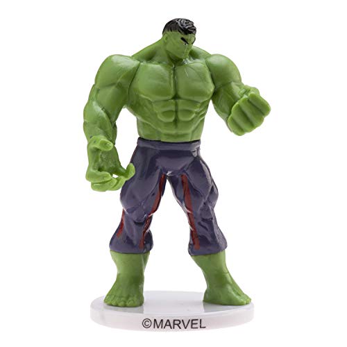 Dekora - Decoracion para Tartas con la Figura de Hulk de 9 cm