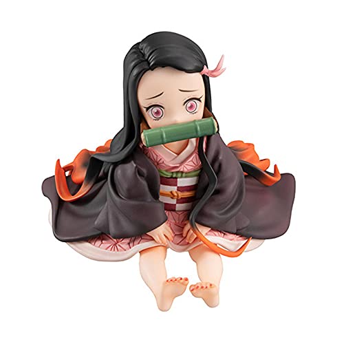 Demon Slayer Kamado Nezuko Palm Sitting Ver. Figura De Acción De PVC Kimetsu No Yaiba Tanjirou Cute Mini Nezuko Model Boxed 6.5Cm