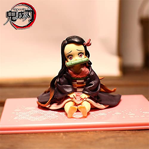 Demon Slayer Kamado Nezuko Palm Sitting Ver. Figura De Acción De PVC Kimetsu No Yaiba Tanjirou Cute Mini Nezuko Model Boxed 6.5Cm