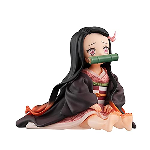 Demon Slayer Kamado Nezuko Palm Sitting Ver. Figura De Acción De PVC Kimetsu No Yaiba Tanjirou Cute Mini Nezuko Model Boxed 6.5Cm