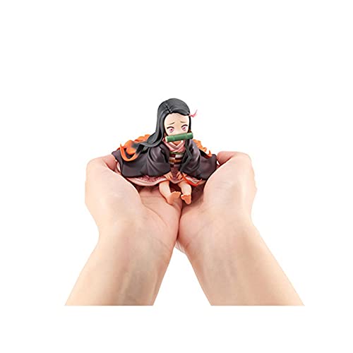 Demon Slayer Kamado Nezuko Palm Sitting Ver. Figura De Acción De PVC Kimetsu No Yaiba Tanjirou Cute Mini Nezuko Model Boxed 6.5Cm