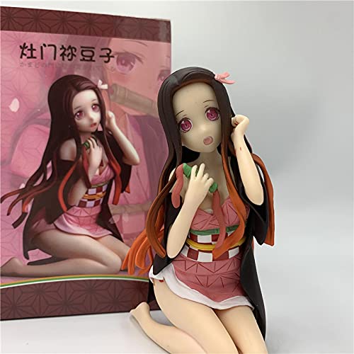 Demon Slayer Kamado Nezuko Sitting Ver. Figura De Acción De PVC Kimetsu No Yaiba Tanjirou Nezuko Modelo Lindo 12Cm