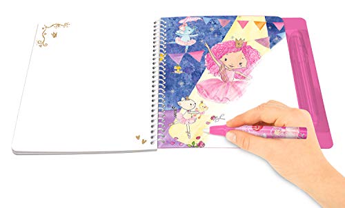 Depesche 10380 Libro para Colorear Princess Mimi Aqua Magic portatil, Multicolor