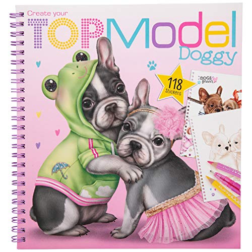 Depesche 11025 Create your TOPModel Doggy - Libro para colorear (22 x 21 x 1,5 cm)