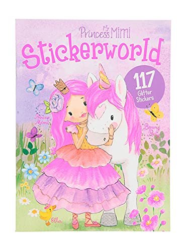 Depesche 8979 Stickerworld Princess Mimi Libro de 117 pegatinas brillantes