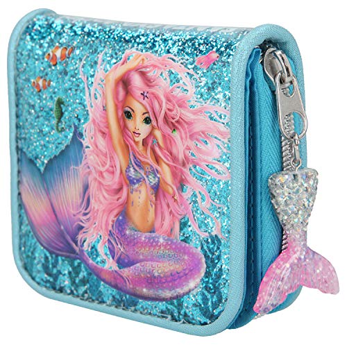 Depesche-DP-0010981 Monedero Fantasy Model Mermaid, Azul, Aprox. 3 x 12 x 10 cm, Color (10981)