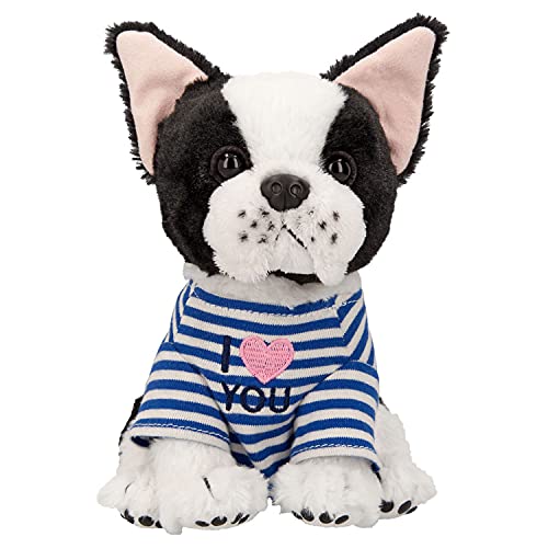 Depesche TOPModel 10058 – Perro de Peluche Chocolate, Aprox. 18 cm, Peluche para niños para Jugar y abrazar.