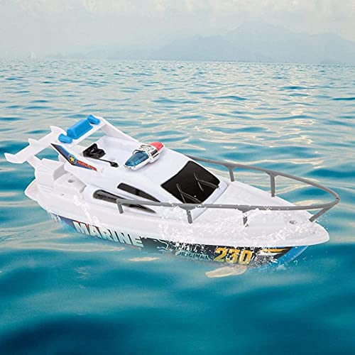 Deror Barco de Juguete, Barco de Vela, Barco de Velocidad eléctrica Modelo de Juguete Piscina de baño Barco de Juguete para niños