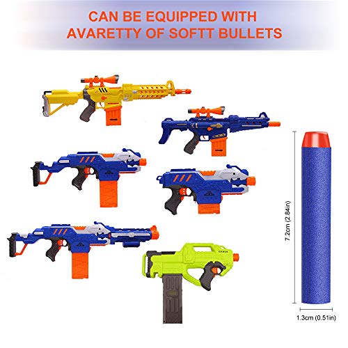 DEWEL Balas Nerf 100 Piezas Dardos Nerf de 7.2 cm